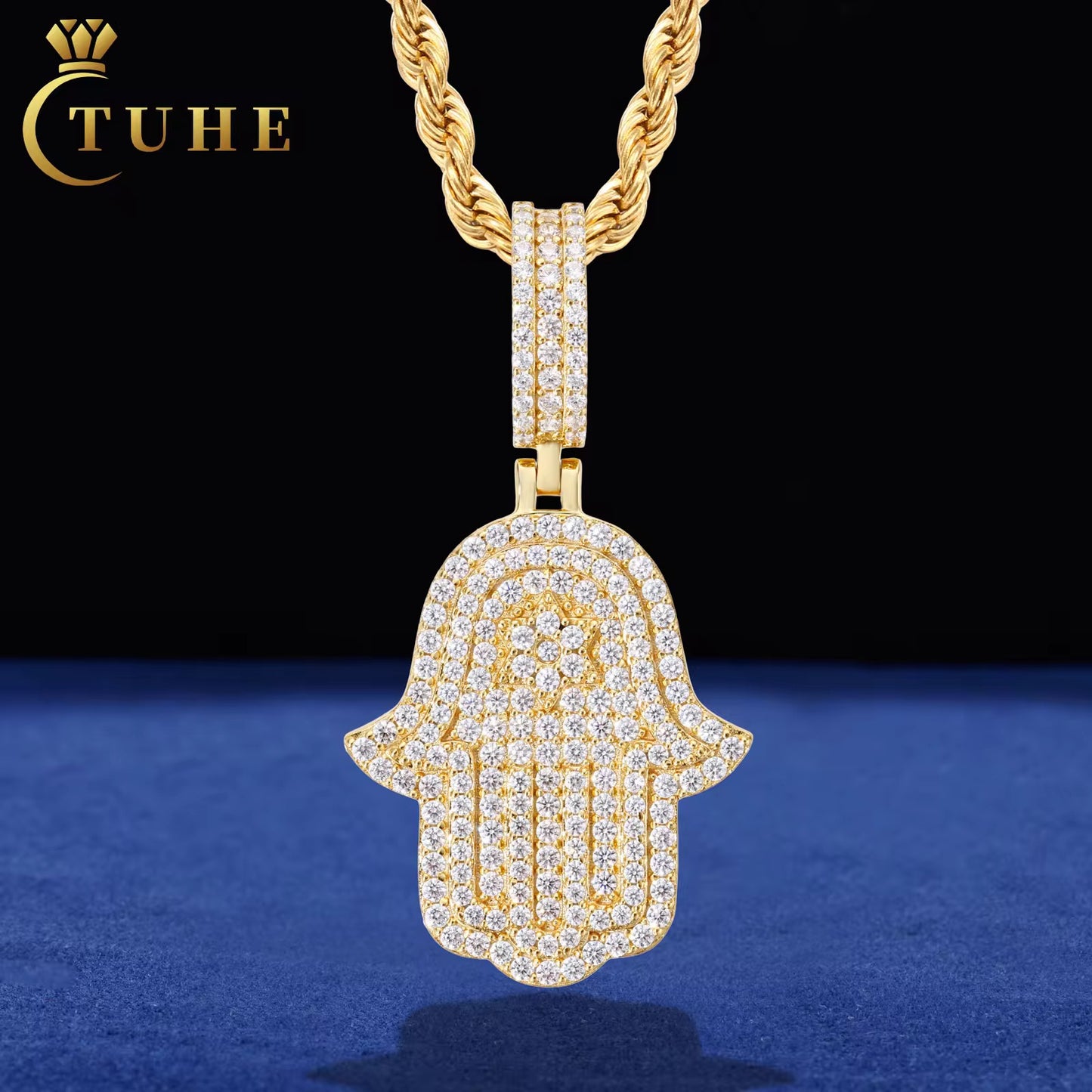 Guardian Hamsa Pendant Gold