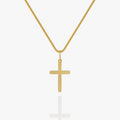 Cross Chain Pendant Gold