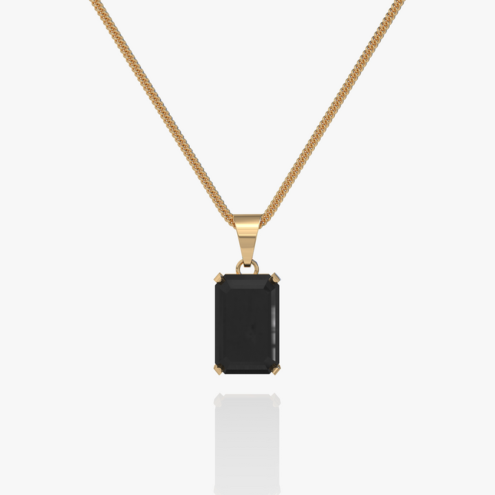 Void Onyx Pendant Gold