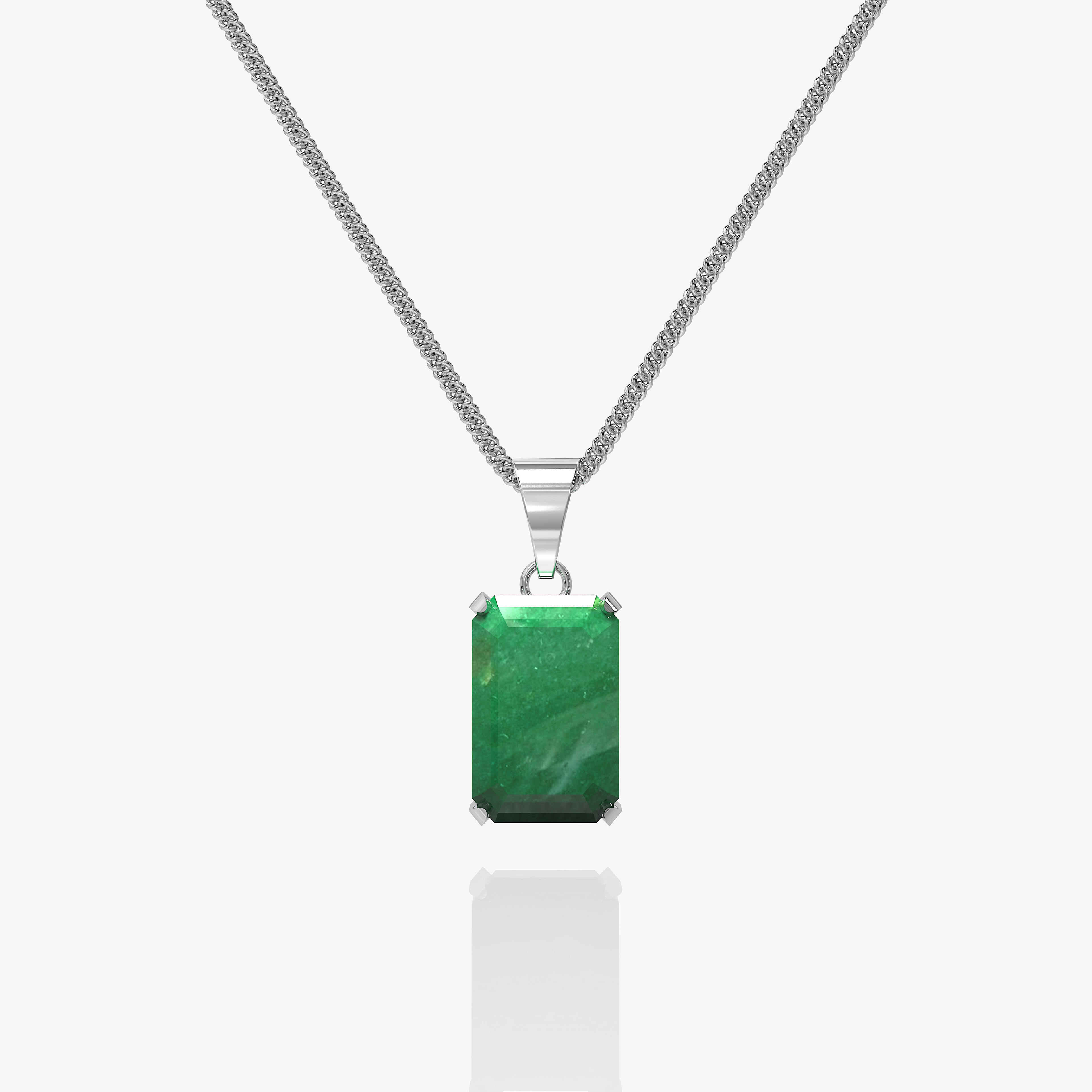 Void Chain Aventurine Pendant Silver