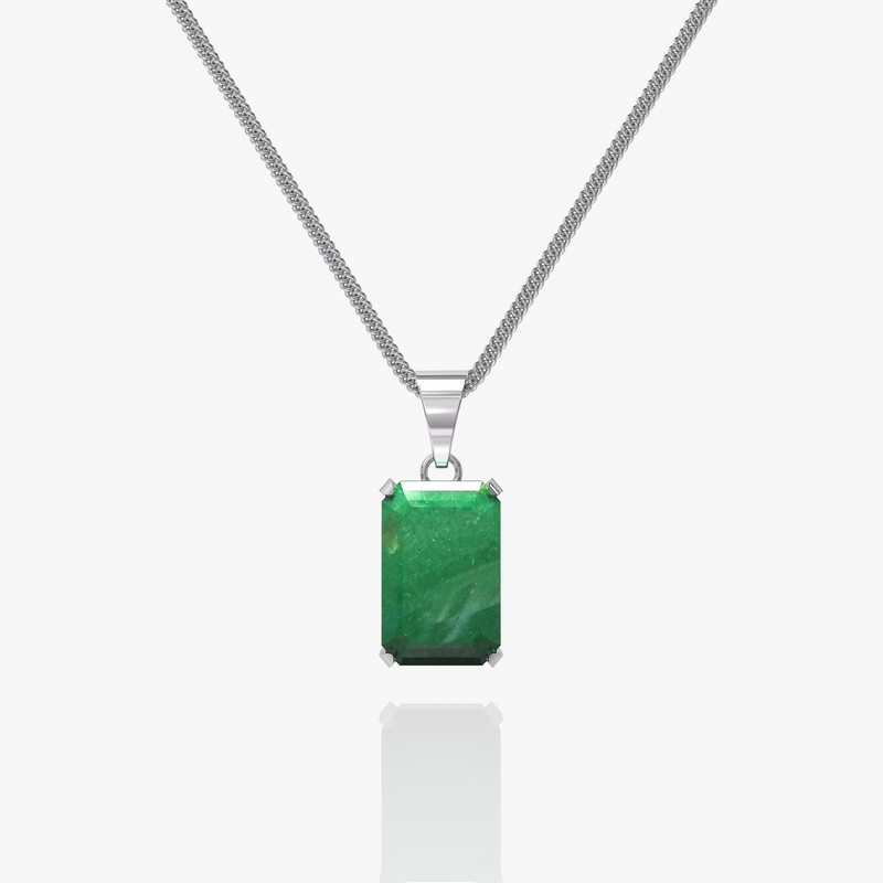 Void Chain Aventurine Pendant Silver