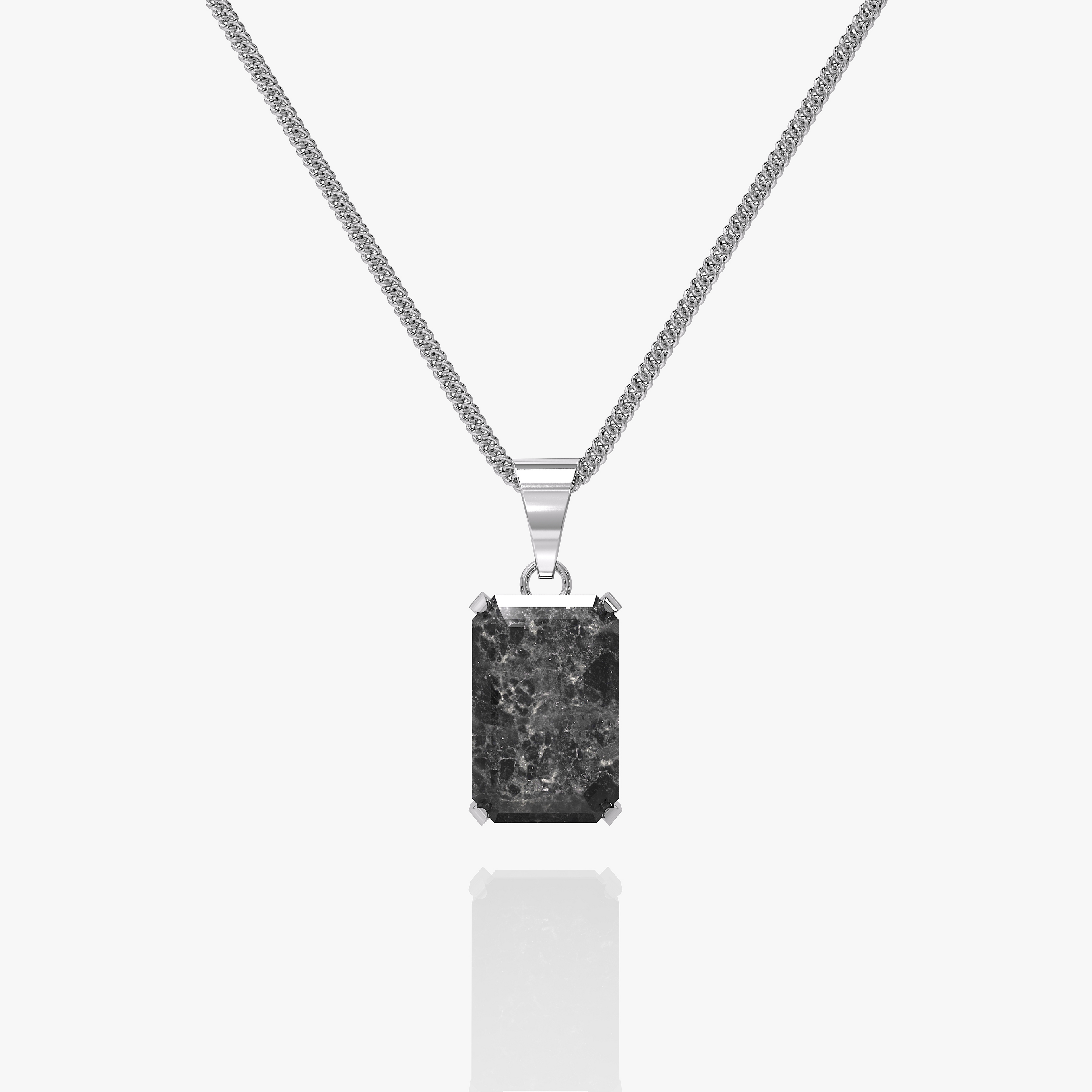 Void Chain Spectrolite Pendant Silver