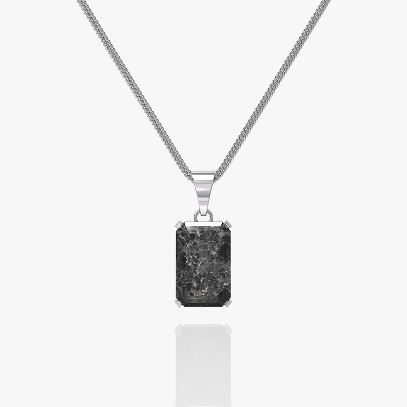 Void Chain Spectrolite Pendant Silver