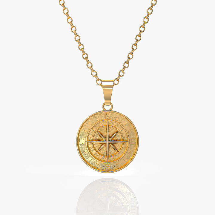 Compass Pendant Gold
