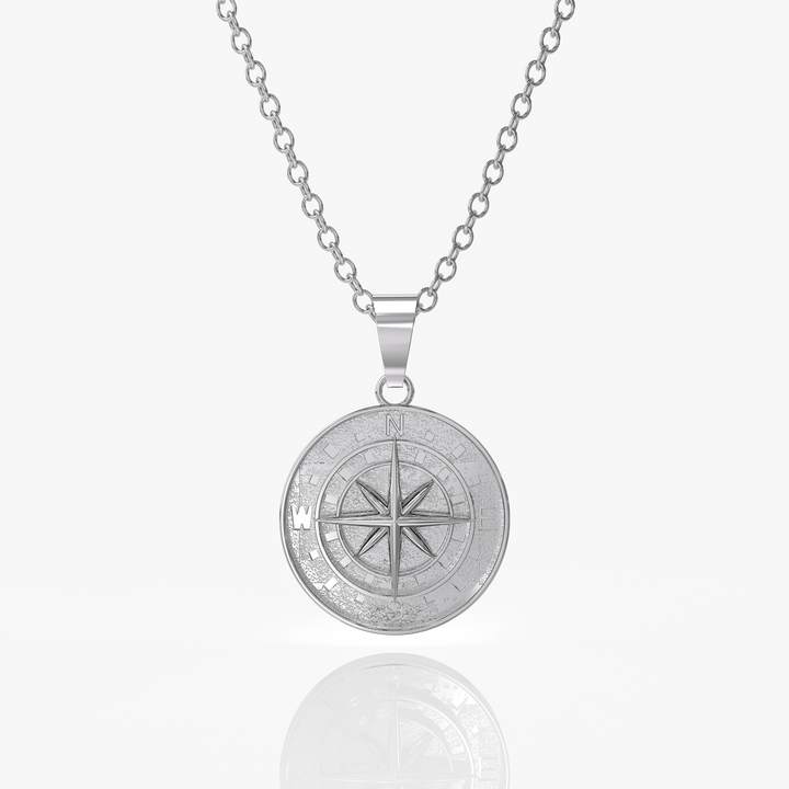 Compass Pendant Silver