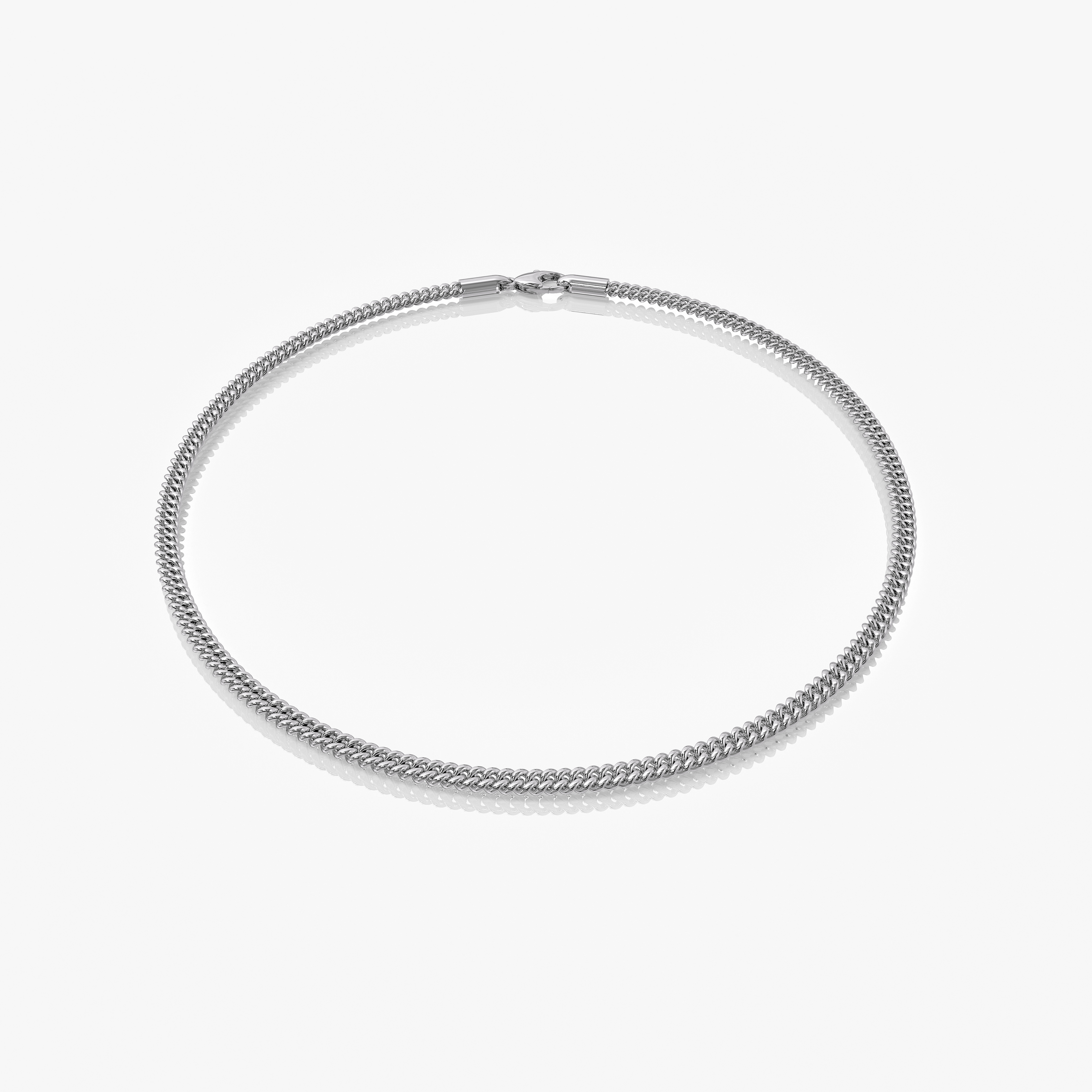 Cuban Link Bracelet Silver 2MM