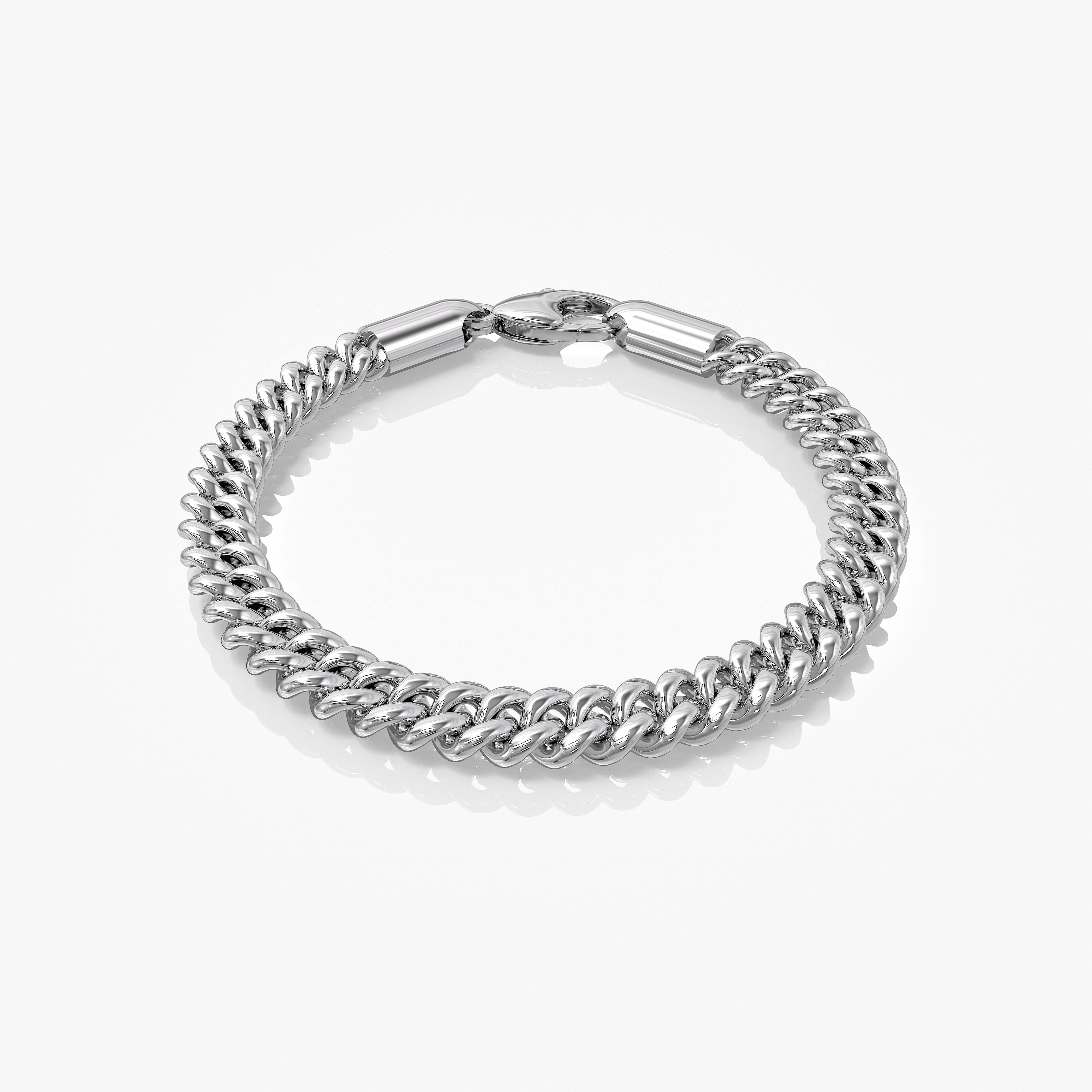 Cuban Link Bracelet Silver 8MM