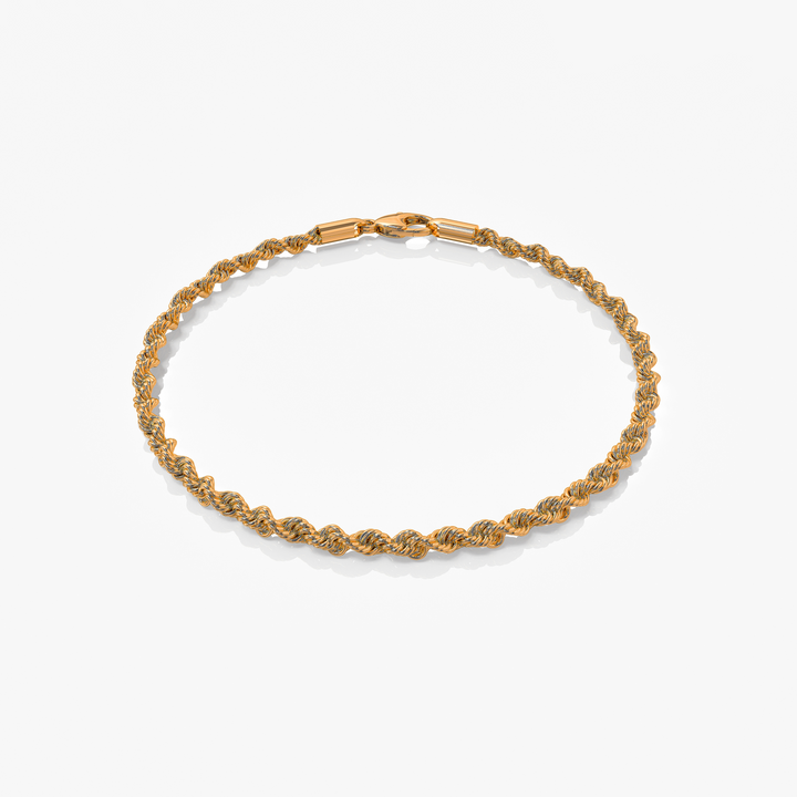 Rope Bracelet Gold 3MM