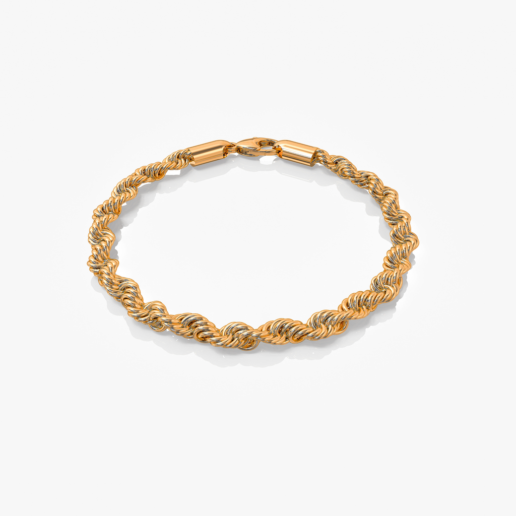 Rope Bracelet Gold 6MM