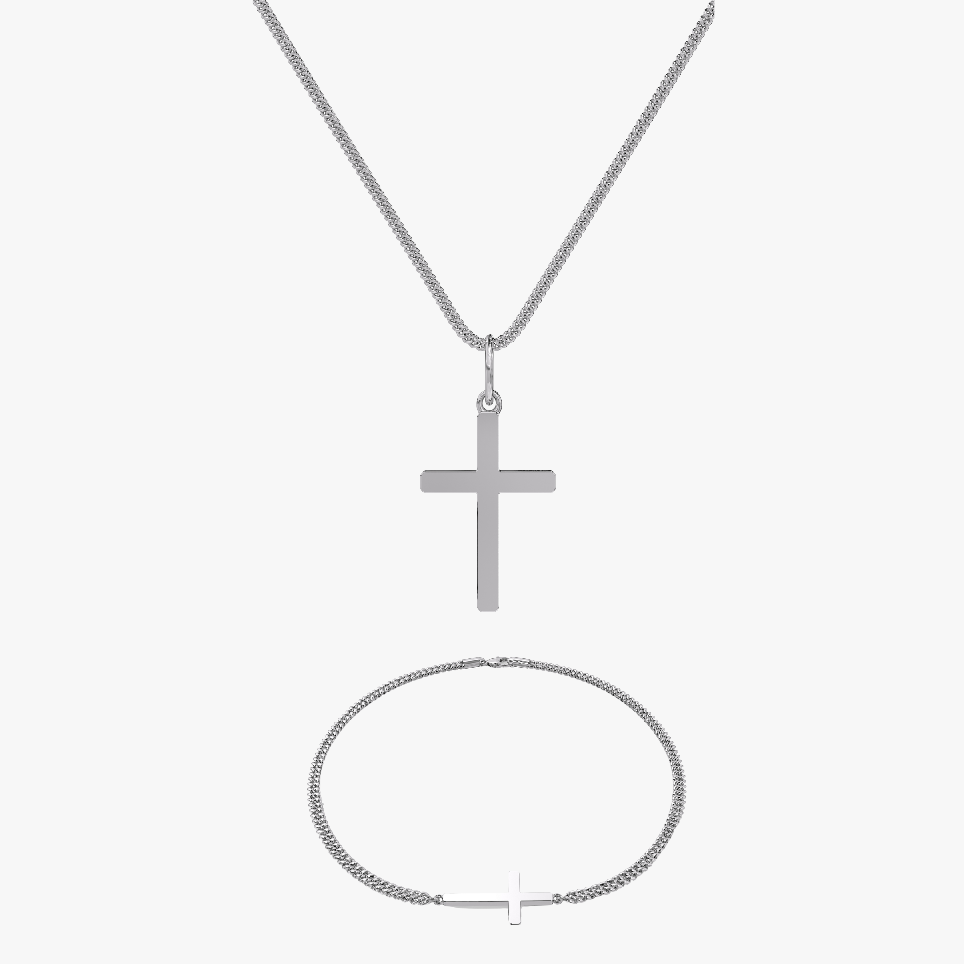 Bundle - Cross Silver 2MM