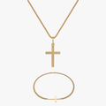 Bundle - Cross Gold 2MM