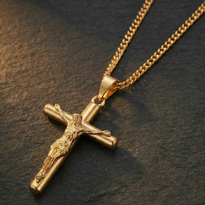 Crucifix Pendant Gold