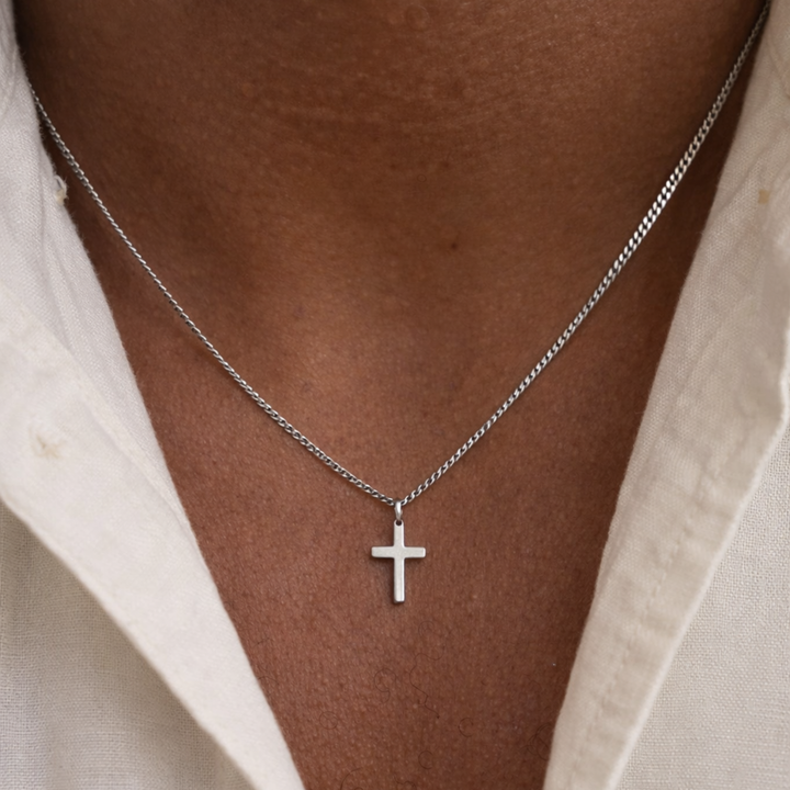 Cross Chain Pendant Silver