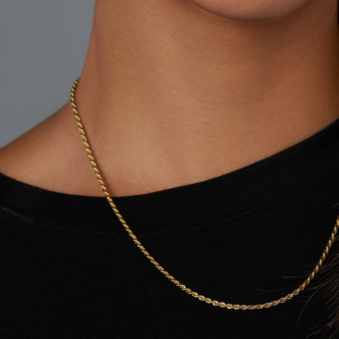 Women's Gold 2mm Rope Chain