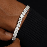 Corvanni Royale Cushion-Cut Tennis Bracelet (8mm / 11mm)