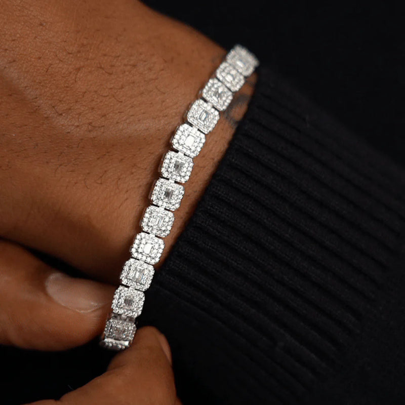Corvanni Royale Cushion-Cut Tennis Bracelet (8mm / 11mm)