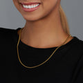 Women's Gold 3mm Round Box Chain