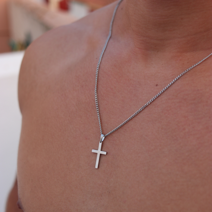Cross Chain Pendant Silver
