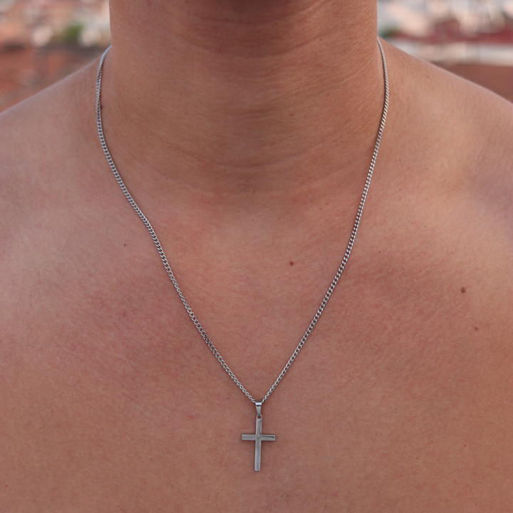 Cross Chain Pendant Silver