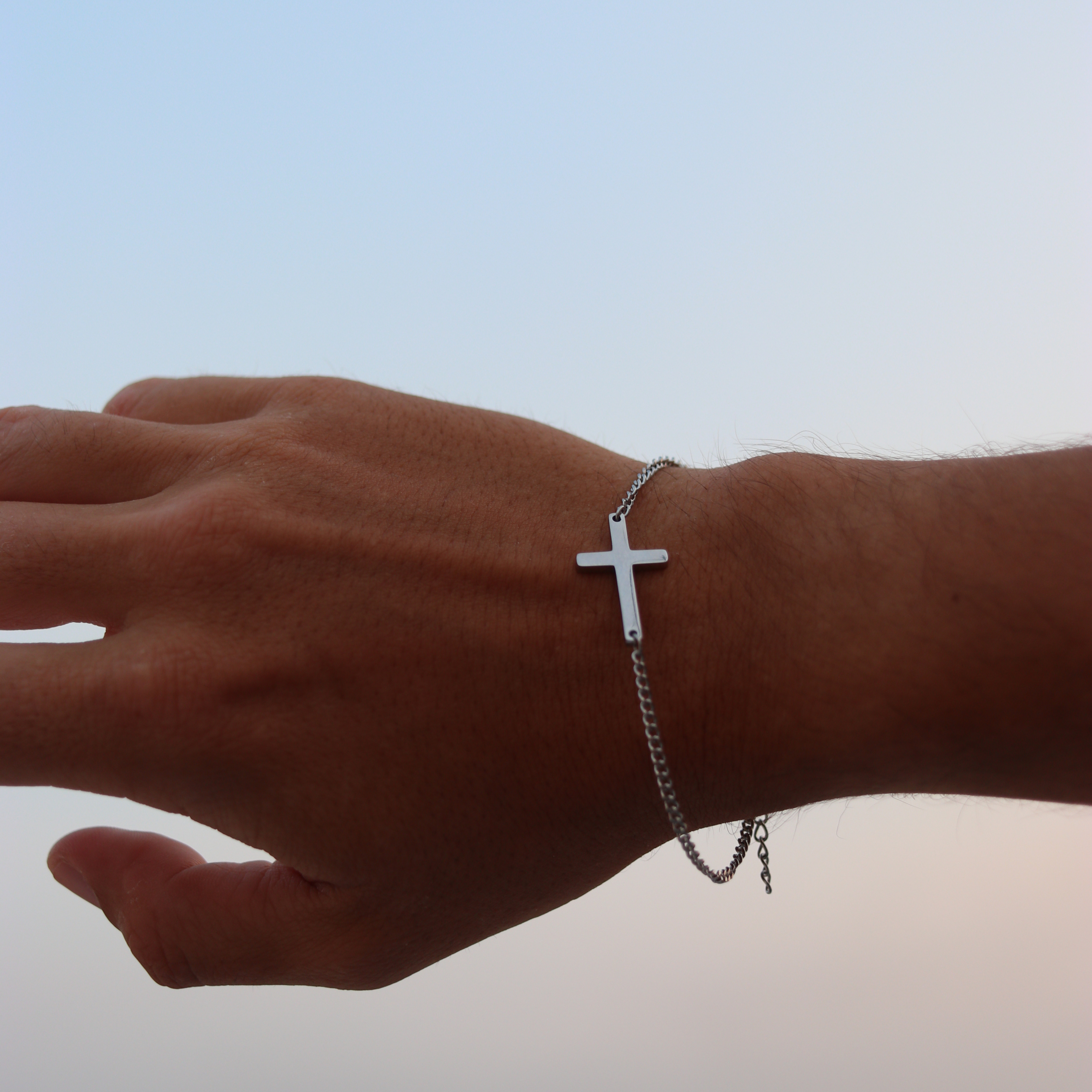 Cross x Rope Set Silver