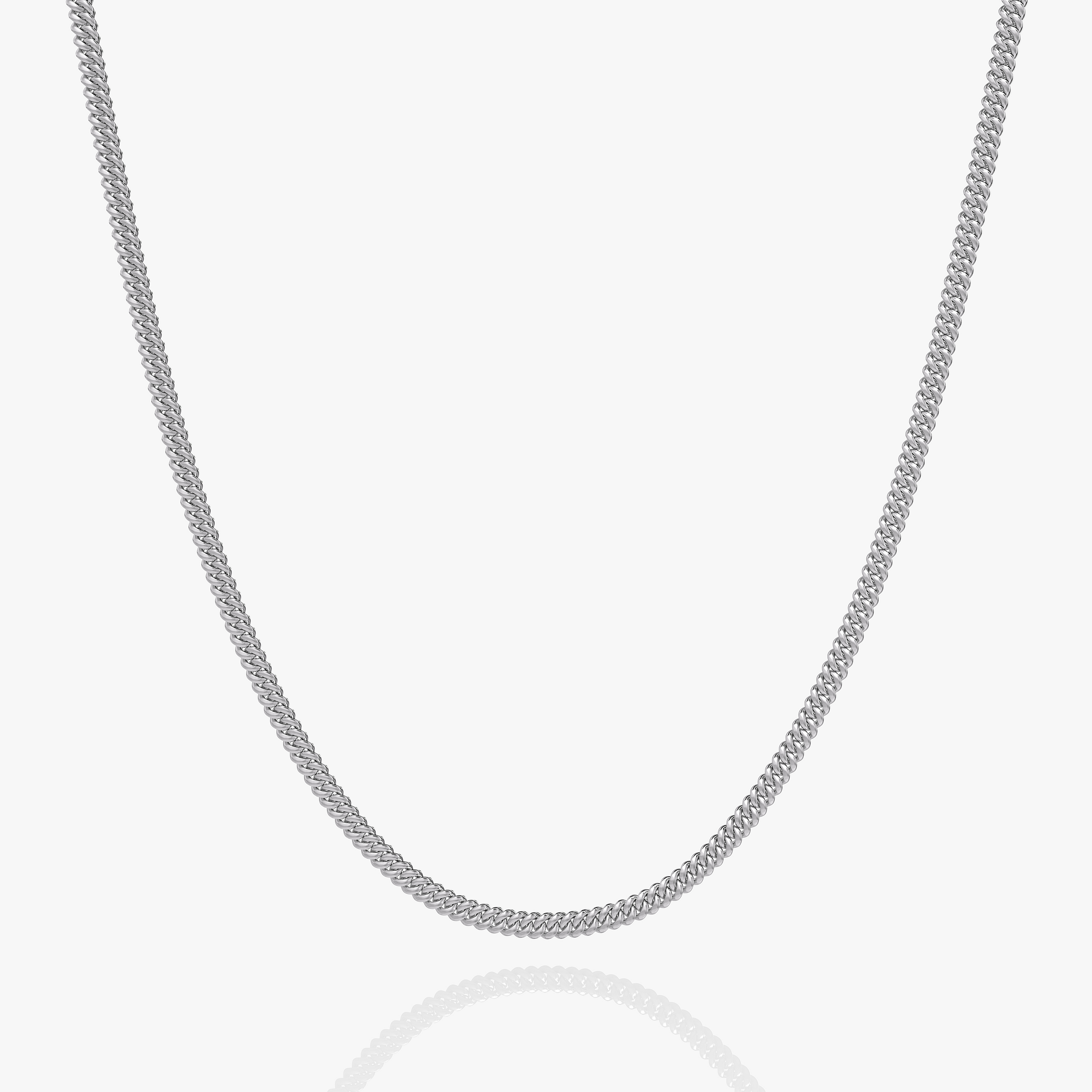 Cuban Link Chain Silver 4MM