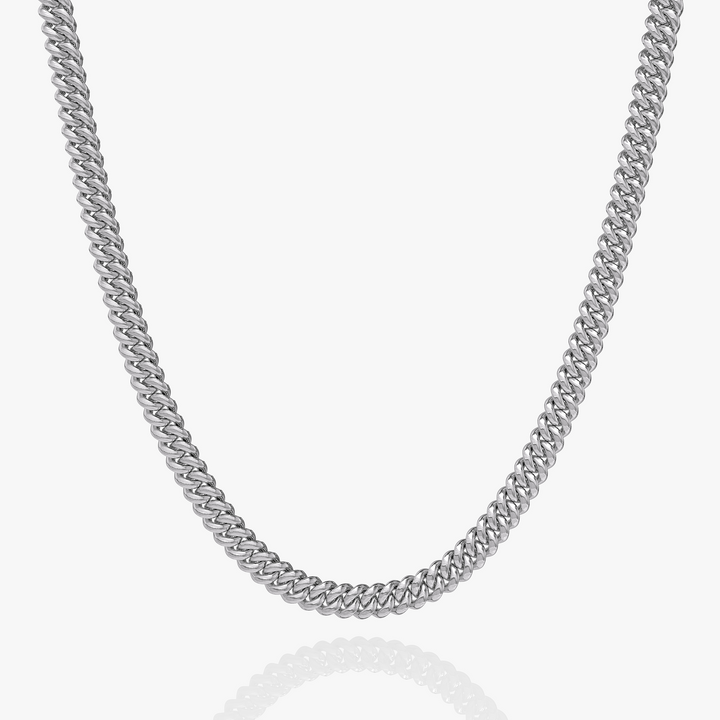 Cuban Link Chain Silver 8MM