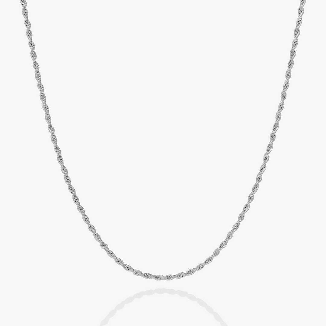 Cross x Rope Set Silver