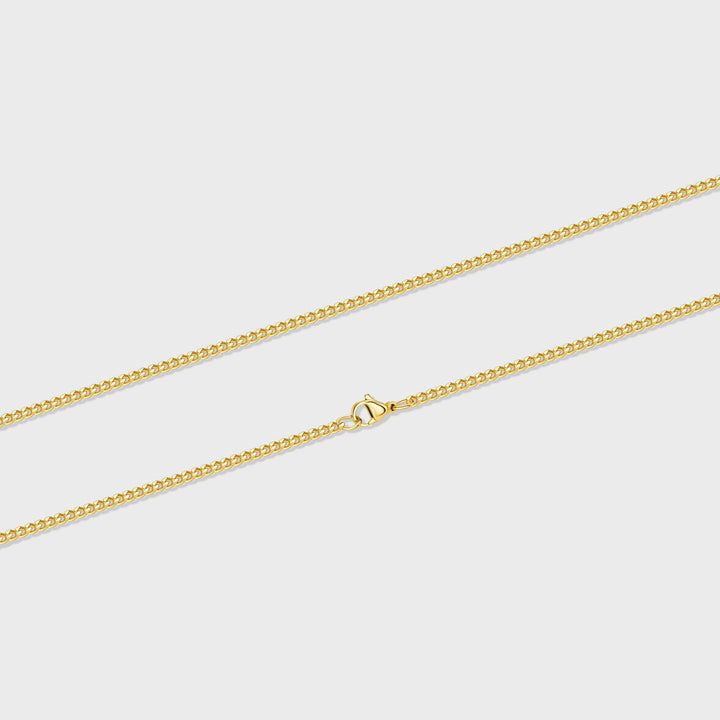 Women's Gold Micro Cuban Chain