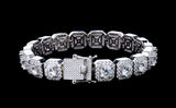 Corvanni Royale Cushion-Cut Tennis Bracelet (8mm / 11mm)