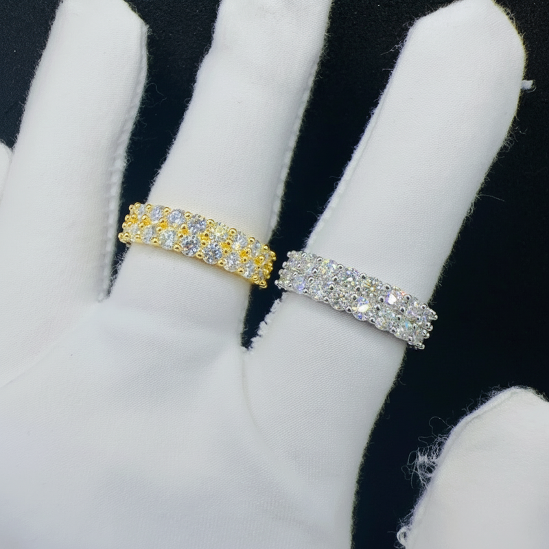 Corvanni Double Band Eternity Ring