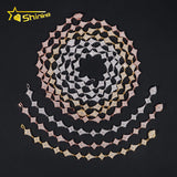 GRA Certified Hip Hop Jewelry 925 Sterling Silver Diamond Iced Out Moissanite Tennis Chain Bracelet Fashion Necklace