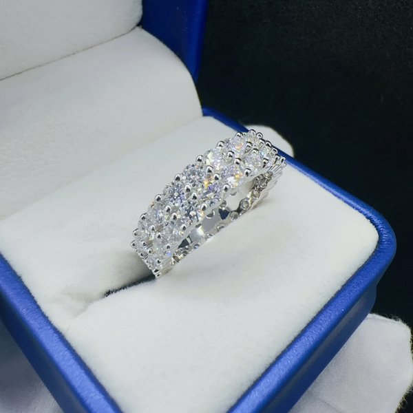 Corvanni Double Band Eternity Ring