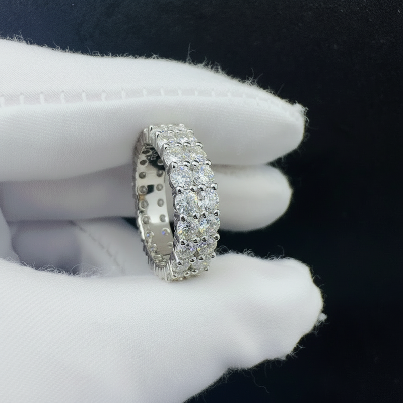 Corvanni Double Band Eternity Ring
