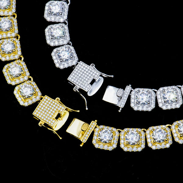 Corvanni Royale Cushion-Cut Tennis Bracelet (8mm / 11mm)