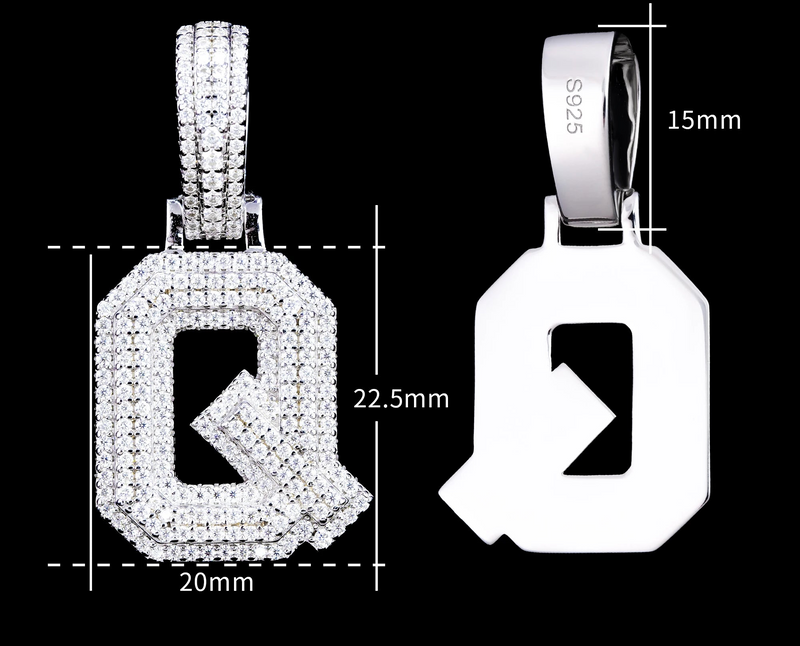 Corvanni Signature Initial Pendant