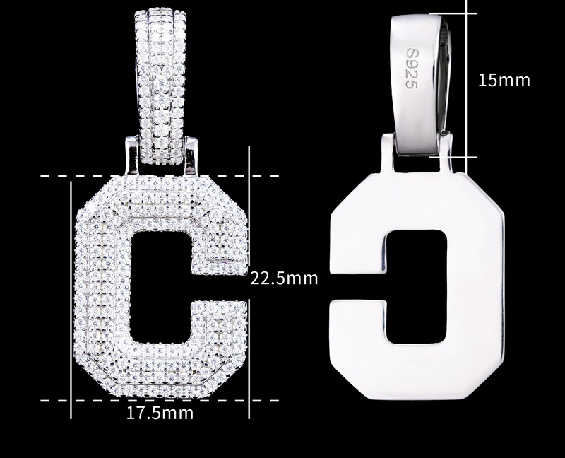 Corvanni Signature Initial Pendant