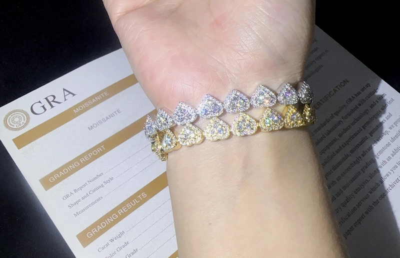 Corvanni Heart Link Bracelet