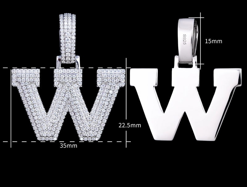 Corvanni Signature Initial Pendant