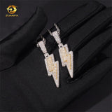 Pass Diamond Tester Two Tone Lightning Custom Iced Out 925 Sterling Silver Hip Hop Moissanite Pendant