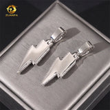 Pass Diamond Tester Two Tone Lightning Custom Iced Out 925 Sterling Silver Hip Hop Moissanite Pendant