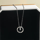 Fine Jewelry Wheel Design VVS Moissanite Necklace Pendant 925 Sterling Silver Women Jewelry  Detachable With GRA Certificate