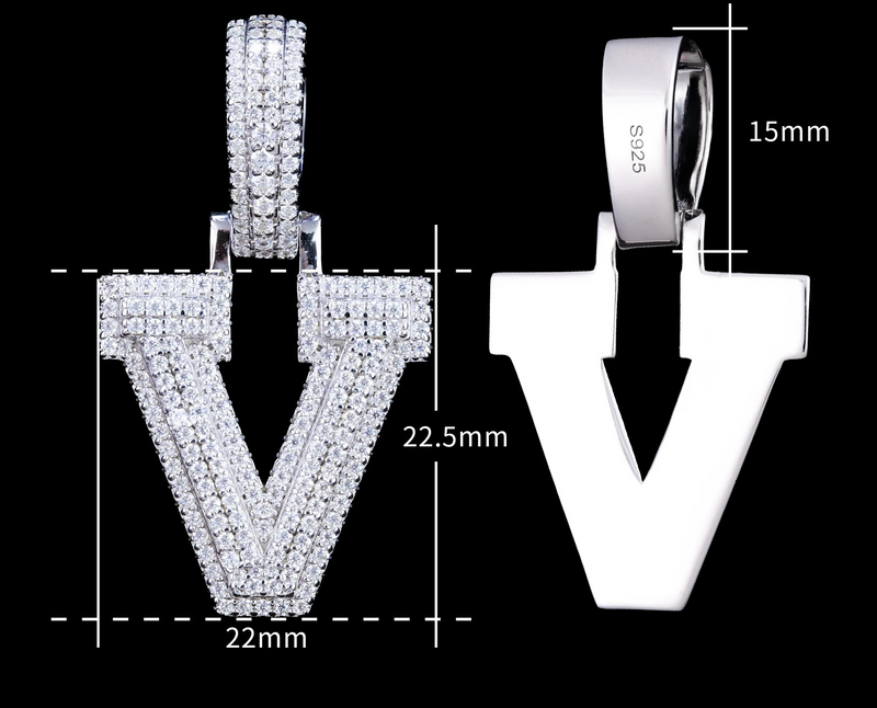 Corvanni Signature Initial Pendant