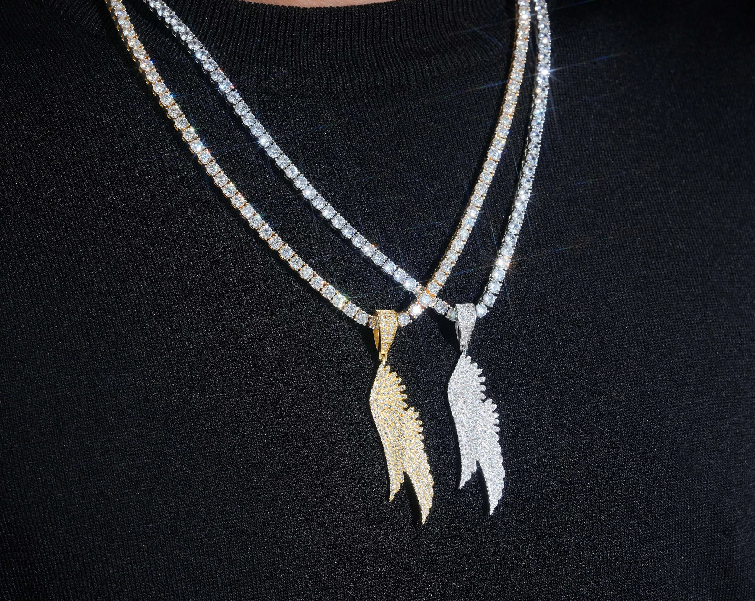 Corvanni Celestial Wing Pendant