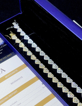 Corvanni Heart Link Bracelet