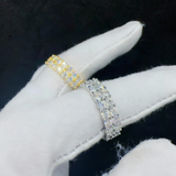 Corvanni Double Band Eternity Ring