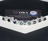 Corvanni Halo Gemstone Studs