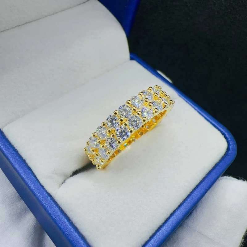 Corvanni Double Band Eternity Ring