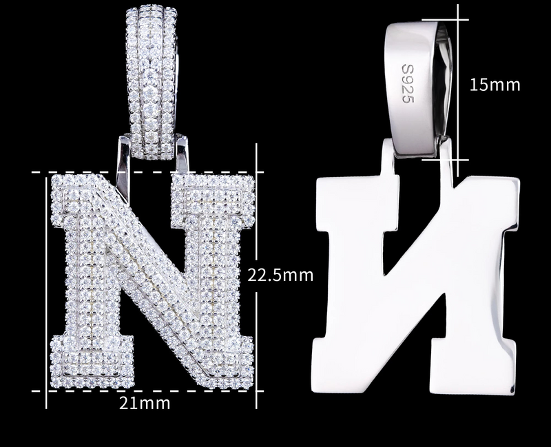 Corvanni Signature Initial Pendant