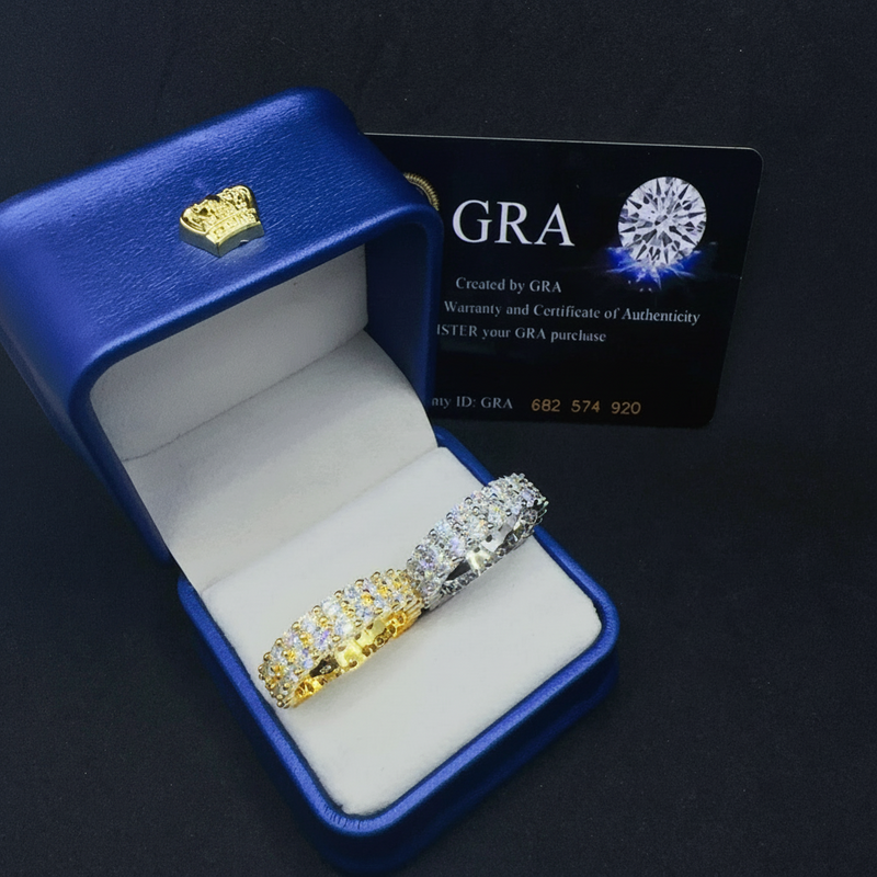 Corvanni Double Band Eternity Ring