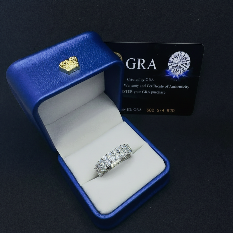 Corvanni Double Band Eternity Ring